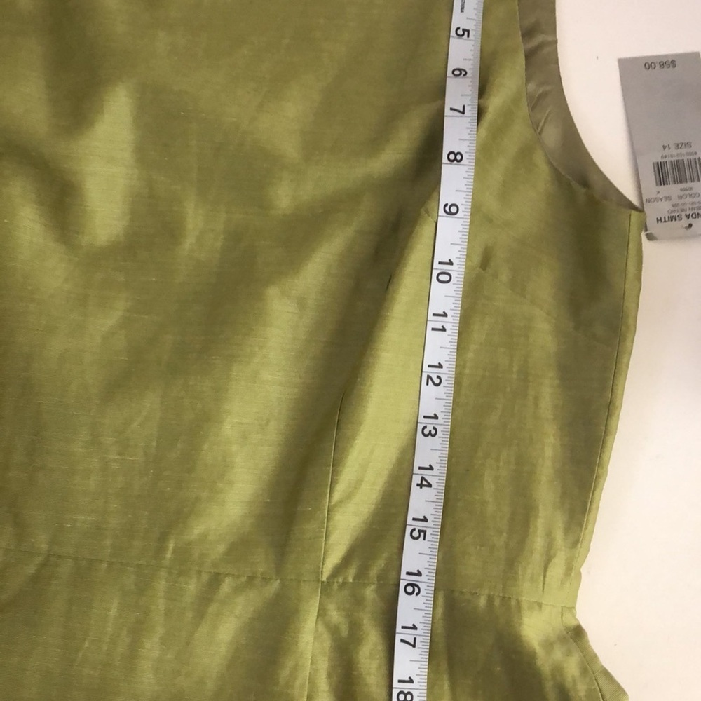 Amanda Smith lime color midi dress size 14 - Picture 6 of 9